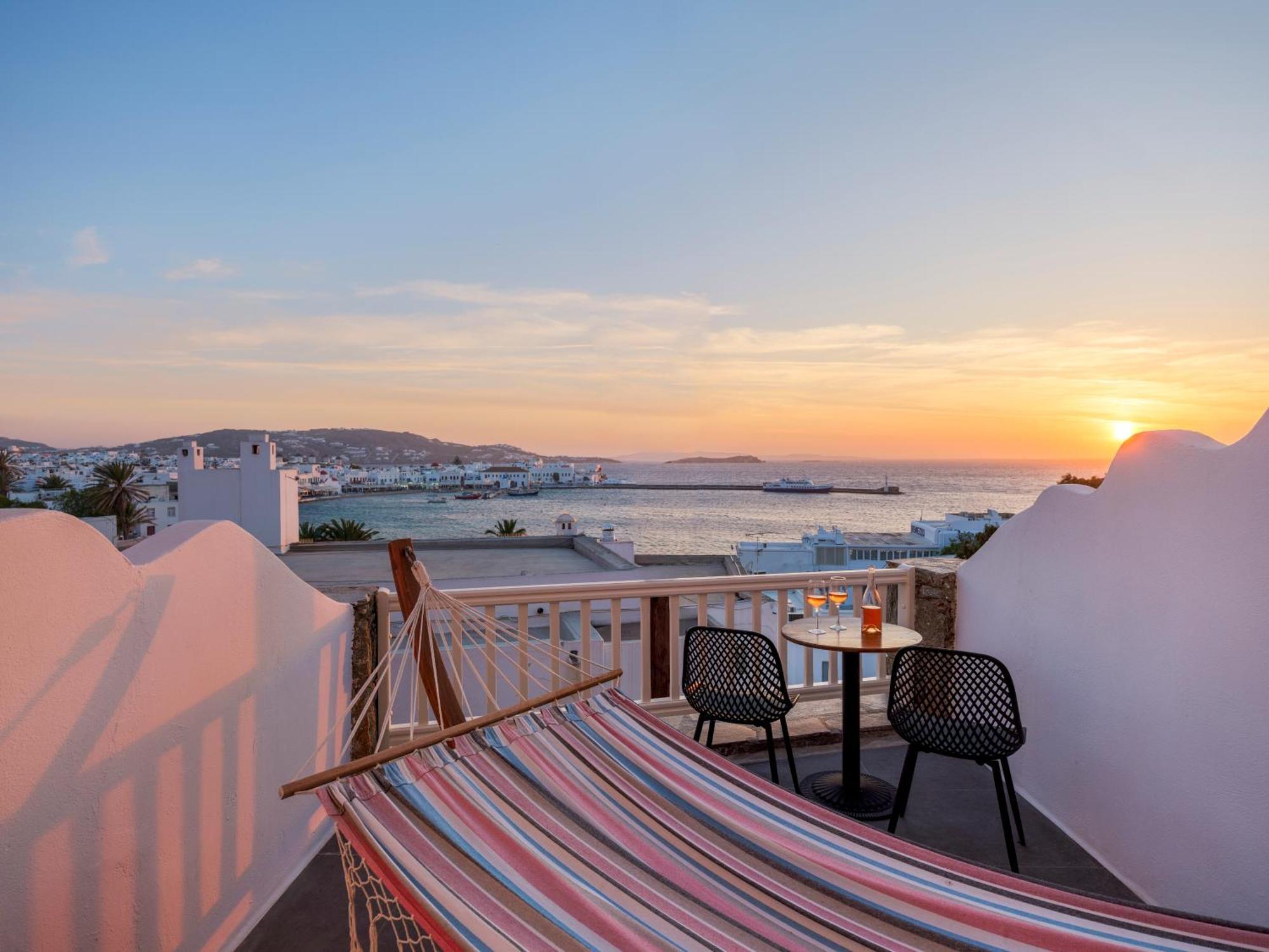 Yalos Hotel Sunset View Mykonos Town Private Rooms Exterior photo