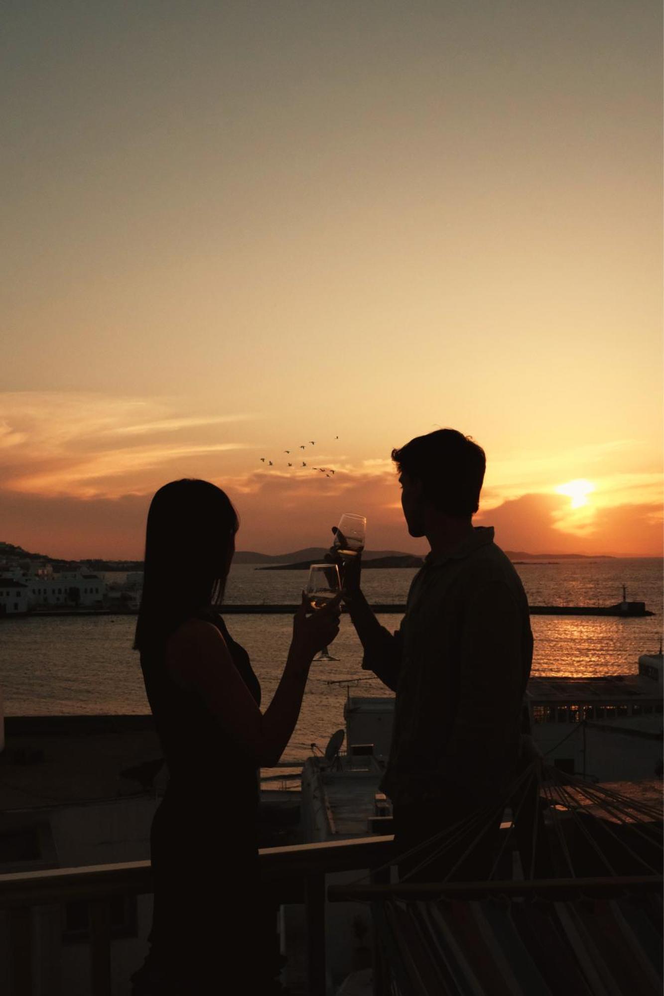 Yalos Hotel Sunset View Mykonos Town Private Rooms Exterior photo